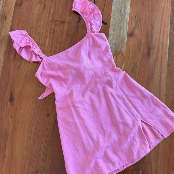 🦊 Cotton Candy Vibrant Pink Dress - Picture 2 of 10